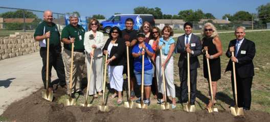 The groundbreaking ceremony for the Sky Harbour SPARK park. (Photo: Southwest ISD)