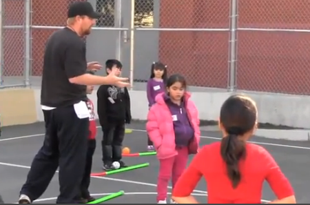 Here students from Mission Ed are working with a district PE specialist. (Source: Shape Up SF http://bit.ly/1bz9Mwn).