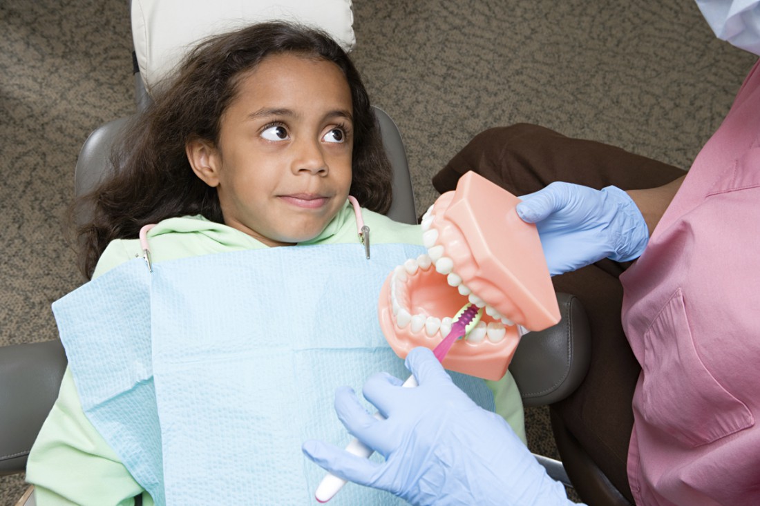 dentist latina girl teeth oral health