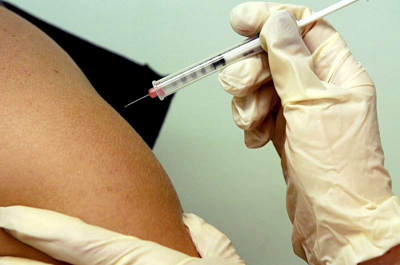 HPV vaccine shot