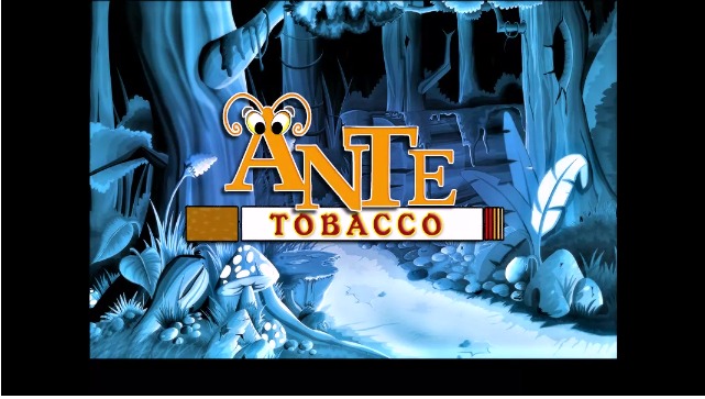 ANTE Tobacco video presentation, screenshot off of, It's Your Life Foundation website.