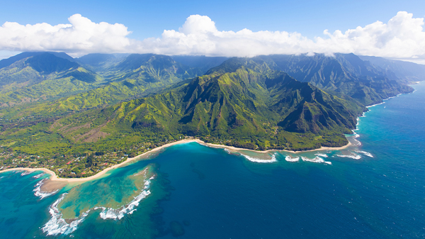 Kauai Hawaii Aerial View