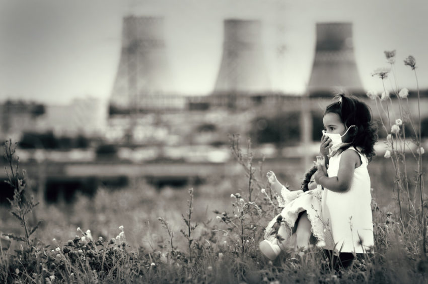 latina girl factory smoke pollution