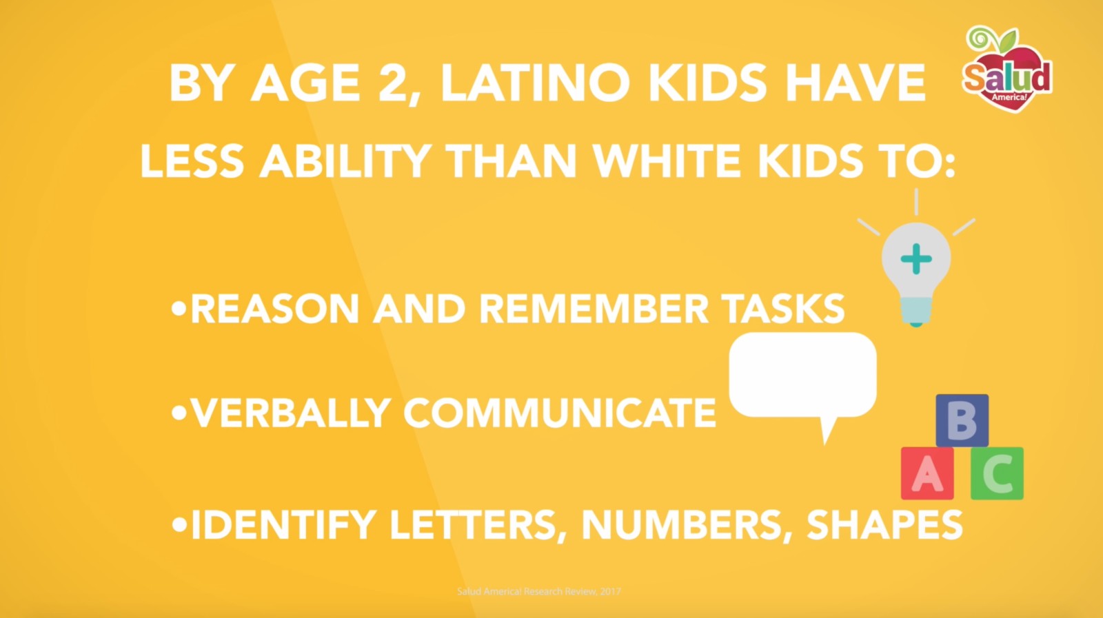 Latino early childhood development - problem - early ability