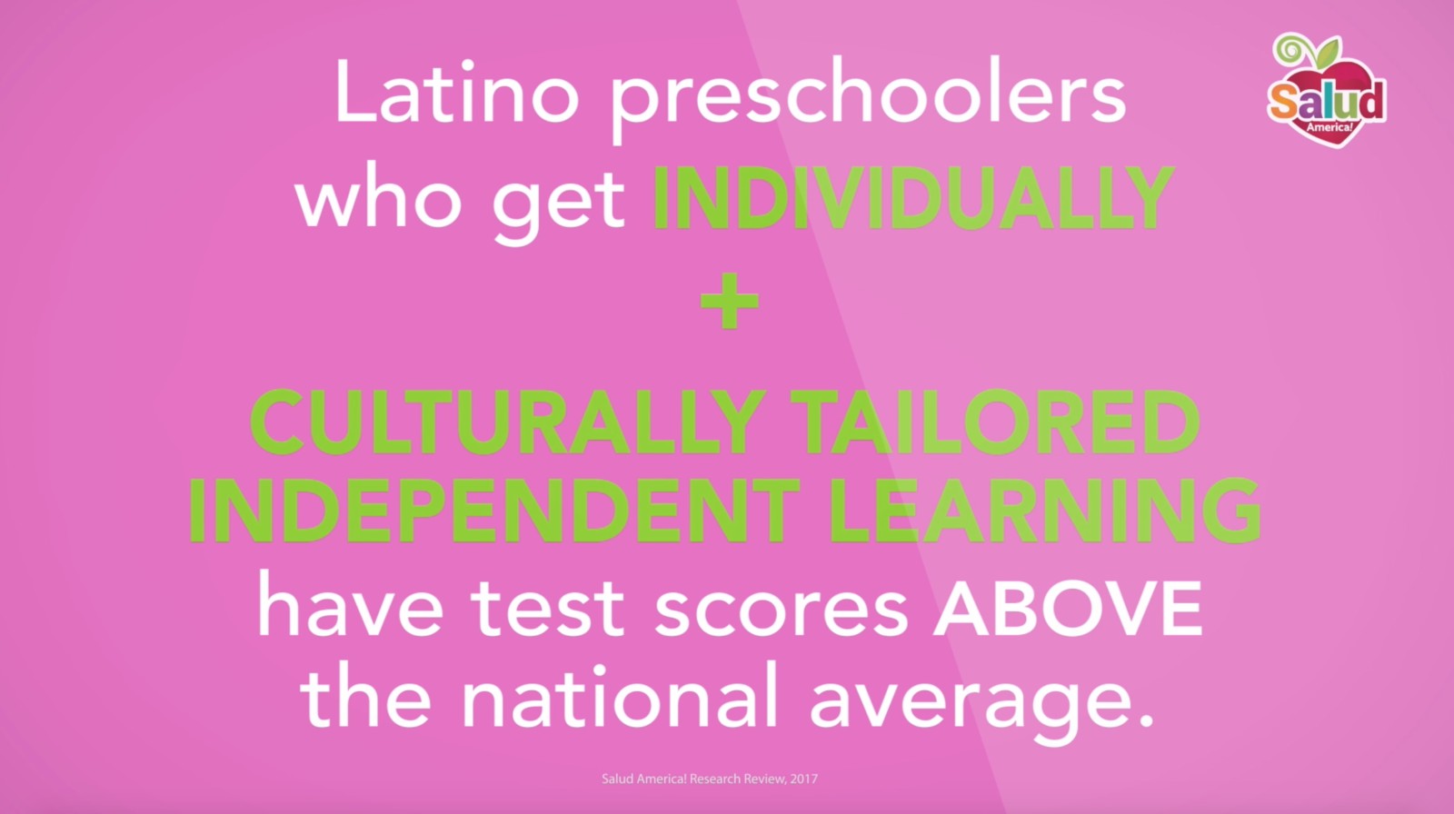 Latino early childhood development - what's working - learning