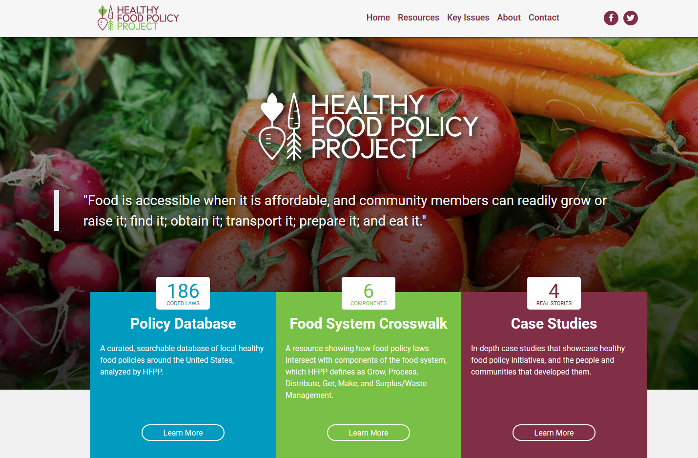 healthy food policy project website