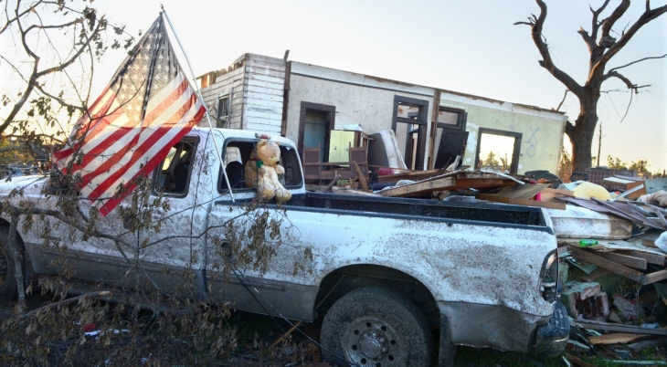 truck after hurricane disaster preparedness