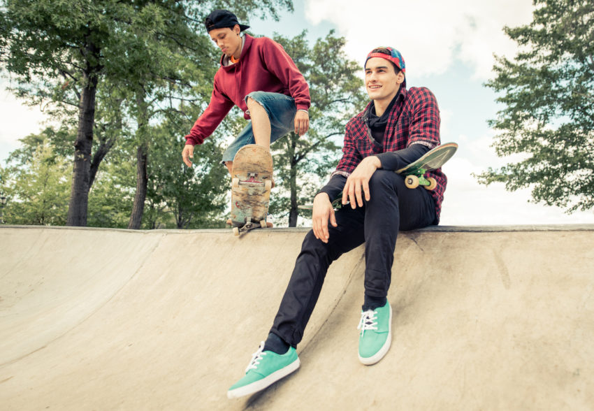 latino youth skateboarding optimistic