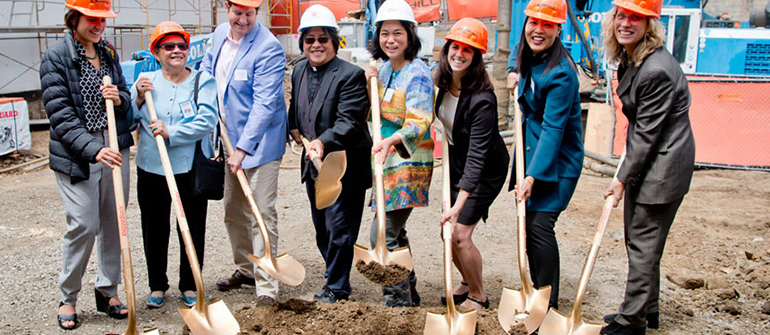 groundbreaking for MEDA at shotwell