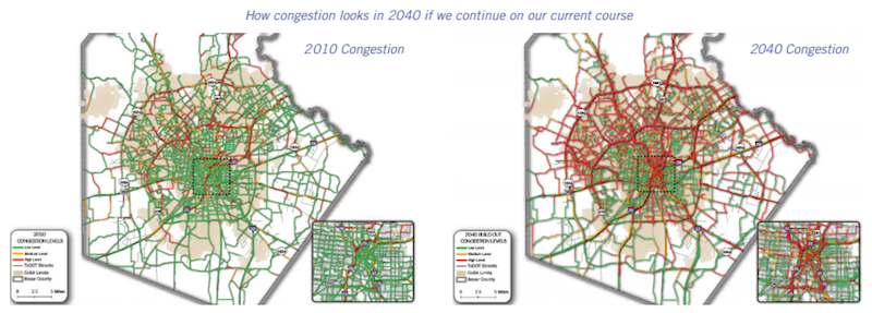 An outline of congestion development in SA Tomorrows Multimodal Transportation Plan Source SA Tomorrow
