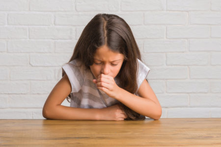 hispanic kid child girl cough sick no health insurance