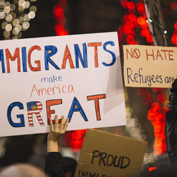 Immigrant march protest Latino media