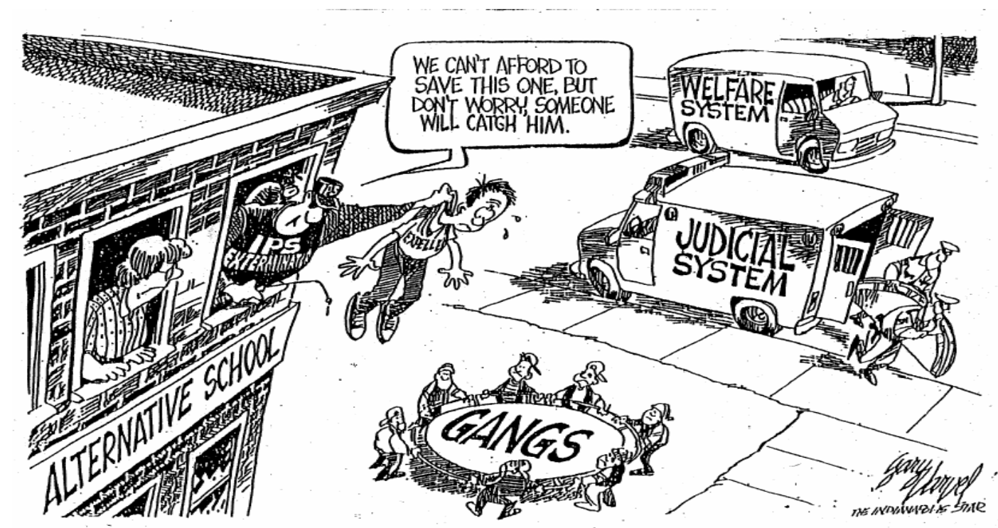 Cartoon about alternative schools Source Gary Varvel Indianapolis Star