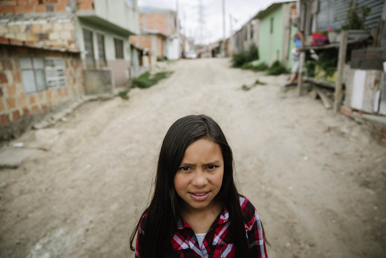 poverty hispanic young girl childhood