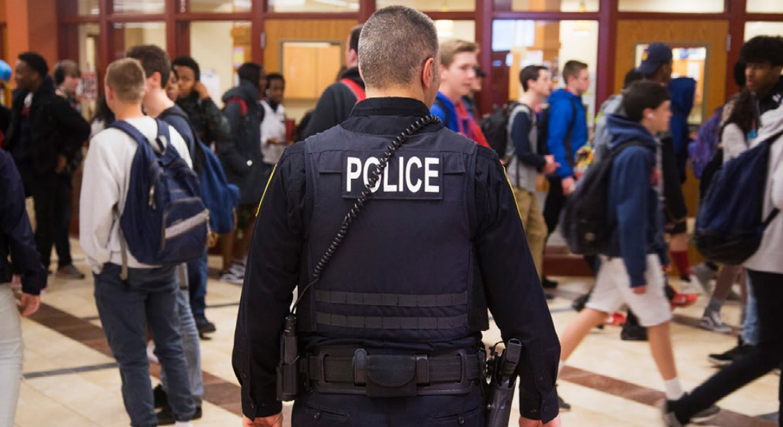 Police in public schools.