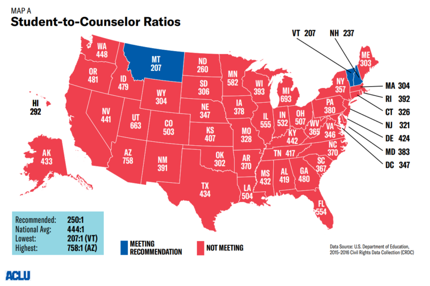 47 States Don’t Meet the Recommended Student-to-Counselor Ratio - Salud ...