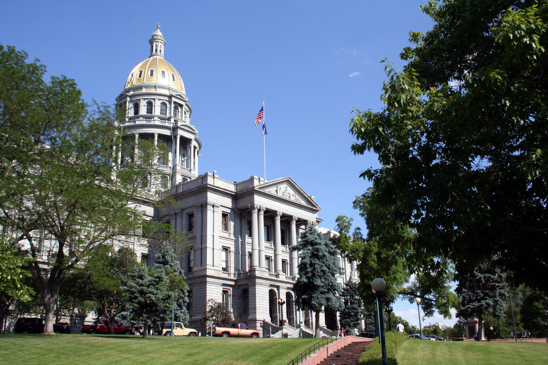 The state capitol building in Denver, Colorado.