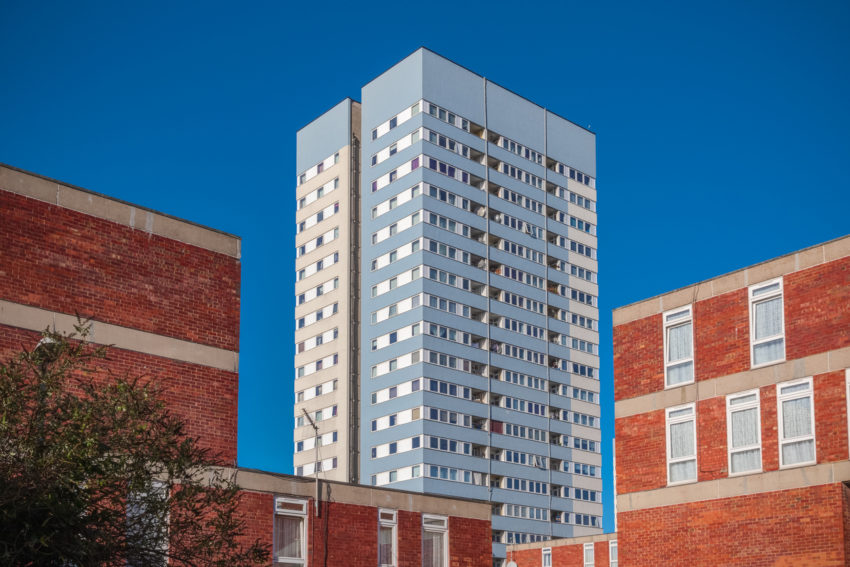 tower of affordable housing