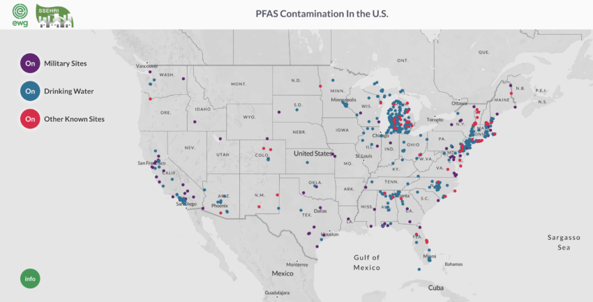 PFAS contamination 43 states