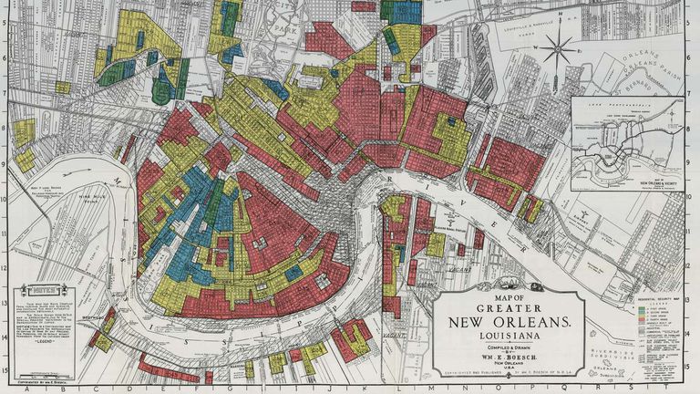 redlining map of new orleans housing
