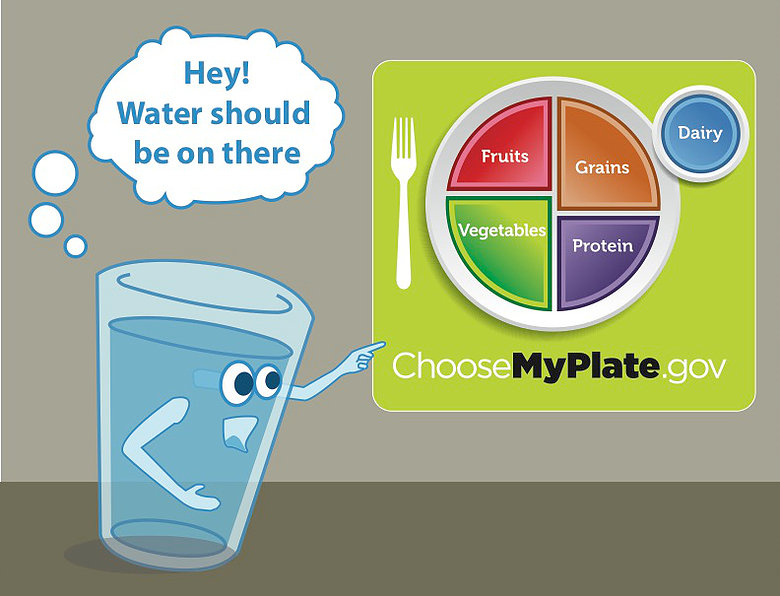 Water MyPlate Dietary Guidelines for Americans