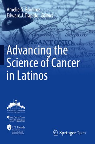 Advancing the Science of Cancer in Latinos proceedings cover art book at ut health san antonio