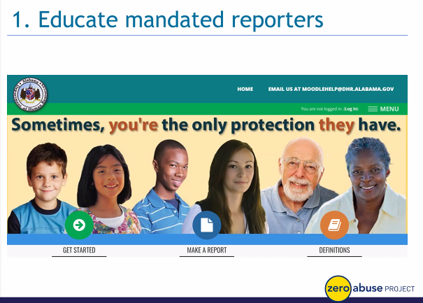Educate Mandated Reporters