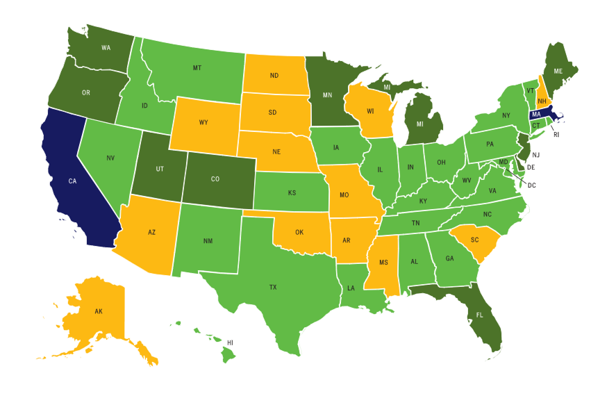 Does Your State Support Walking, Biking, and Physical Activity