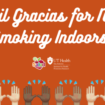 mil gracias for not smoking indoors logo