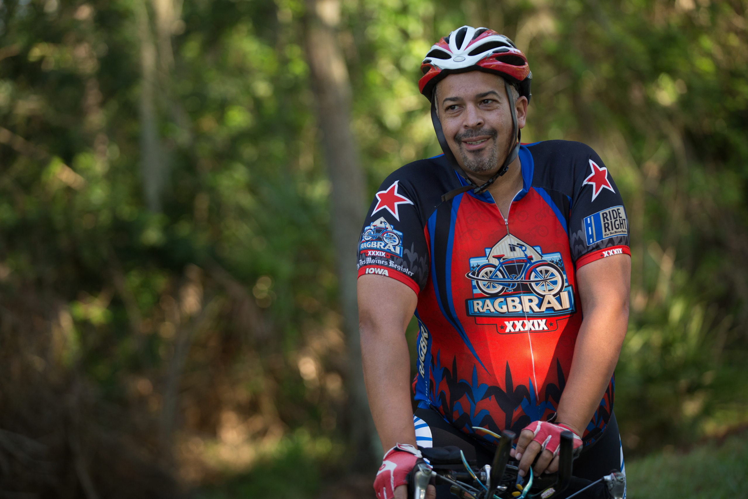 obesity care week bicycle rider latino man