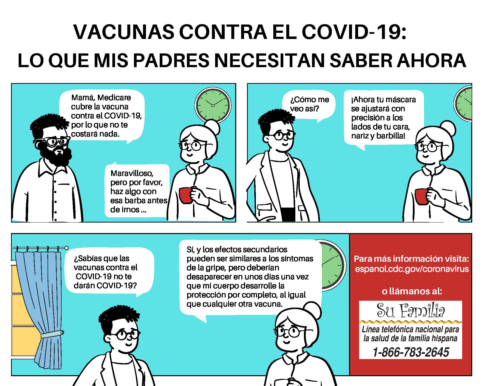 what my parents should know about COVID-19 vaccines - Latinos - Spanish via National Alliance for Hispanic Health
