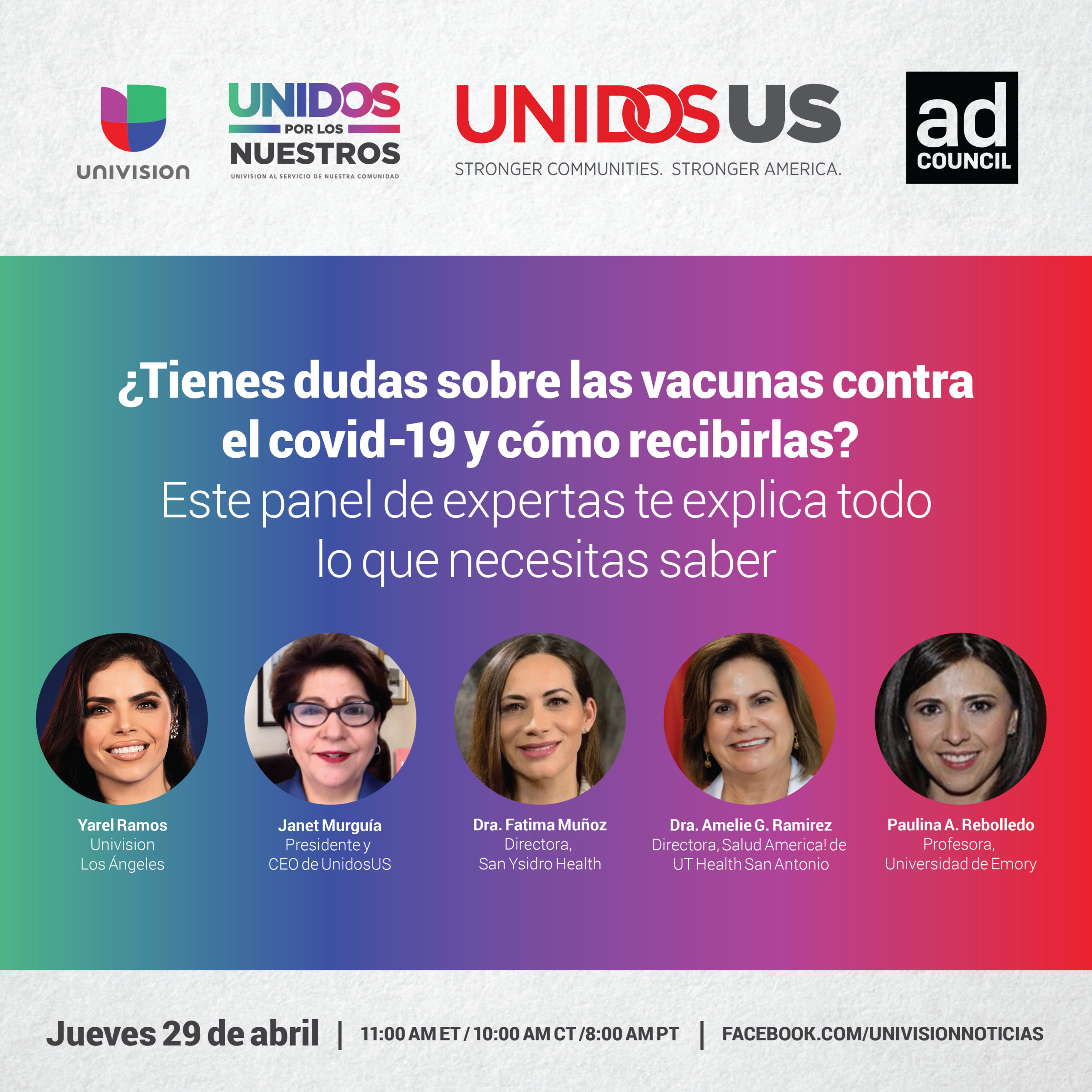 Facebook Live En Espanol on COVID-19 vaccine and Latinos