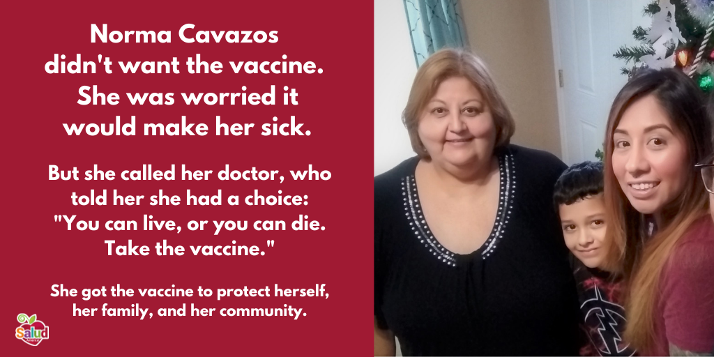 Norma Cavazos: Get the COVID-19 Vaccine to Protect Your Health, Community!