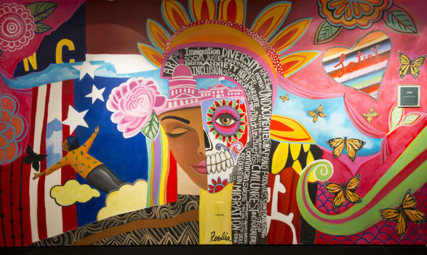 mural via the Gateways-Portales exhibition by Rosalia Torres-Weiner via the National Endowment for the Humanities