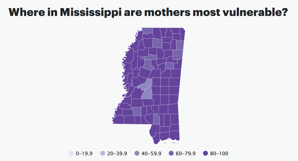 Mississippi maternal vulnerability