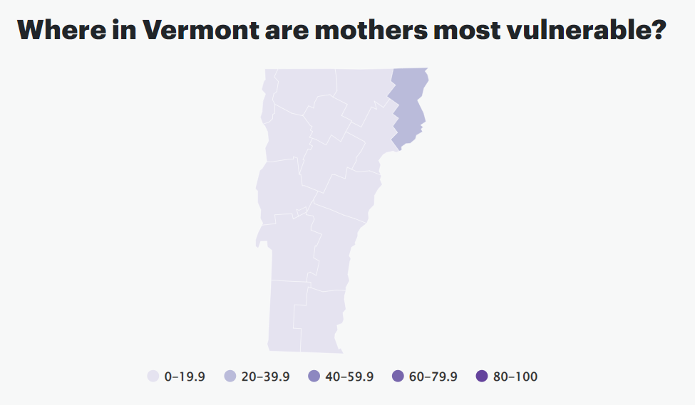 Vermont maternal vulnerability
