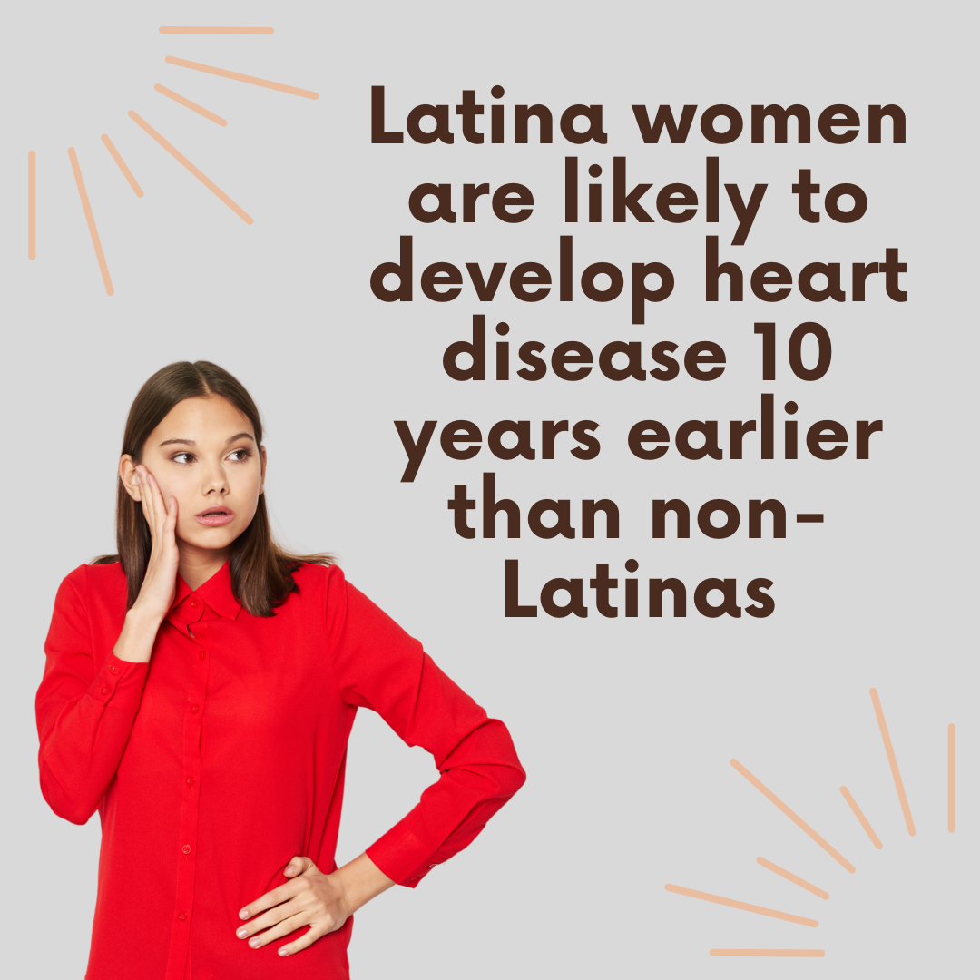 Latinas heart graphic