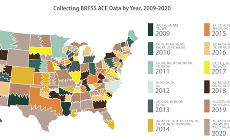 BRFSS ACE Data by State and Year 2009-2020. Source: CDC