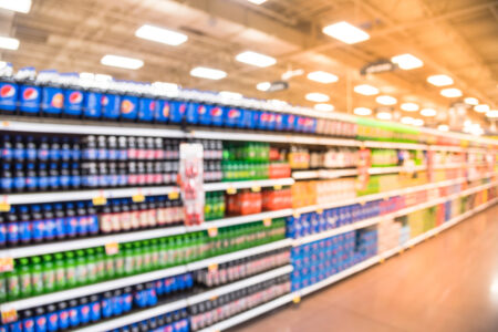 sugary drinks added sugars grocery aisle shopping