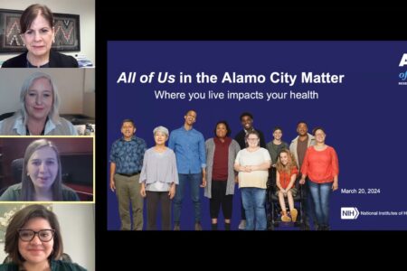 All of Us in the alamo city matter Webinar screen grab
