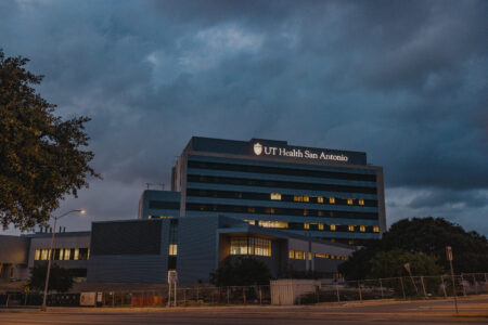 New Multispecialty Research Hospital at night.