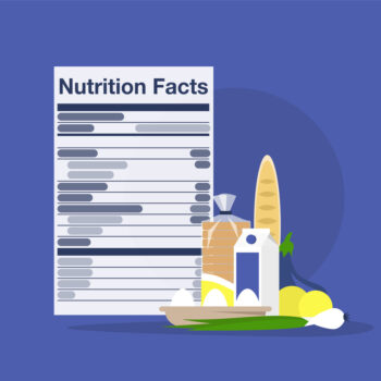 Nutrition facts, added sugar, healthy lifestyle, balance of ingredients in daily ration, food product label, groceries