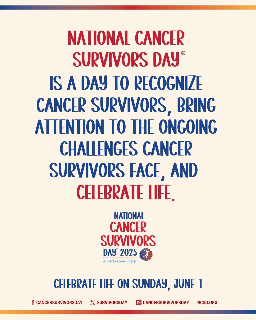National Cancer Survivors Day