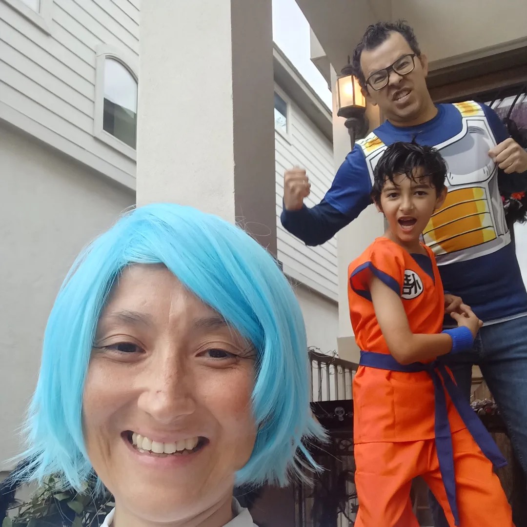 Linda Mota halloween family
