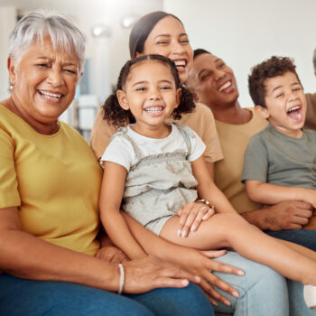 Grandparents, parents and children