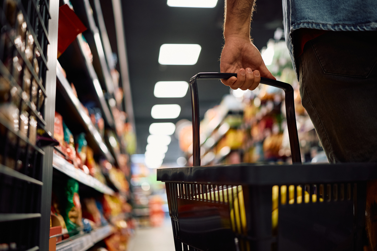 Man shopping a store