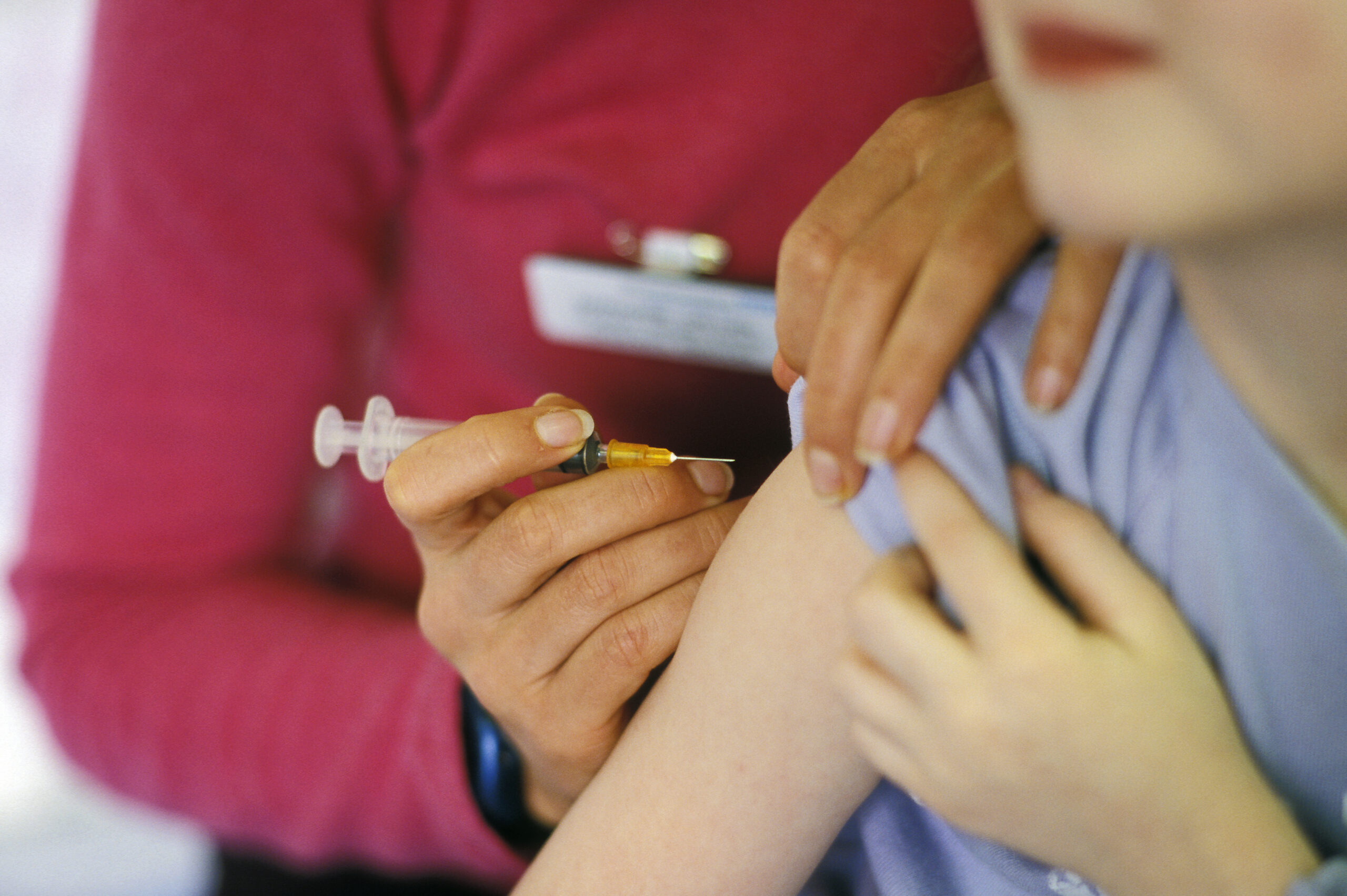 Child receiving their MMR vaccination