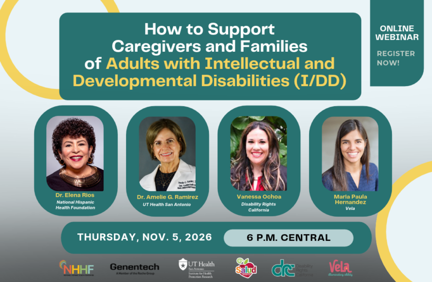 Webinar: How to Support Caregivers and Families of Adults with Intellectual and Developmental Disabilities is happening at 6 PM Central Time on Nov. 5, 2026.