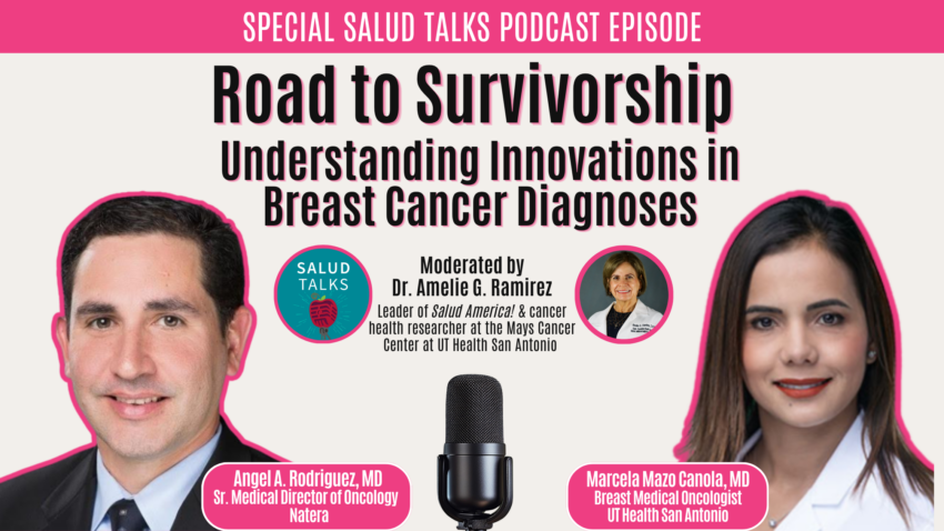 Salud Talks Podcast Episode 48: Road to Survivorship: Understanding Innovations in Breast Cancer Diagnoses